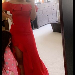 Red prom dress